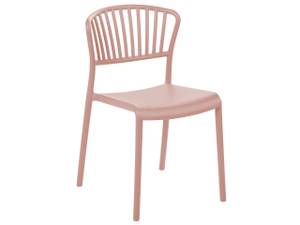 Chaise de salle à manger GELA Rose foncé