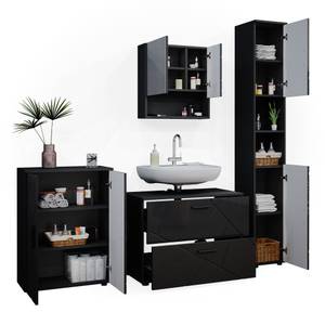 Mobilier de salle de bains Irma Anthracite - Anthracite brillant