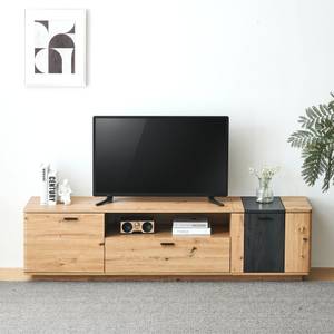 TV-Lowboard Cronus Ⅲ Braun - Holzwerkstoff - Metall - Massivholz - Holzart/Dekor - 40 x 47 x 180 cm