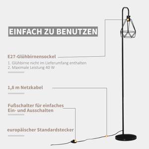 Stehleuchte B31-258BK Braun - Metall - 25 x 152 x 25 cm