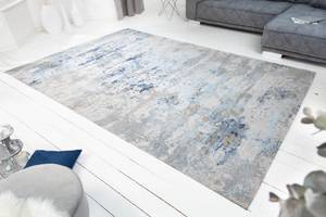 Teppich ABSTRAKT XXL Blau - Grau - Naturfaser - Textil - 350 x 1 x 240 cm