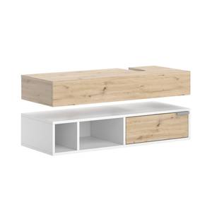 Waschbeckenunterschrank Henri 40823 Braun - Weiß - Holzwerkstoff - 100 x 20 x 40 cm