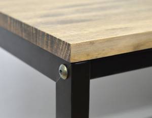 Table basse Icub 45x100x40 cm Noir Noir - Bois massif - Bois/Imitation - 100 x 40 x 45 cm