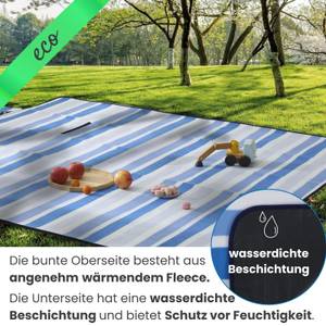 XXL Picknickdecke eco-line 100% recycelt Blau