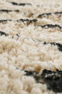 Teppich Zebra Schwarz - Textil - 120 x 3 x 180 cm