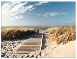 Alubild Nordseestrand Langeoog 60 x 45 cm