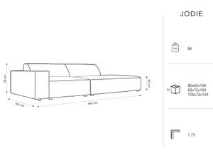 Sofa JODIE 3 Sitzplätze Dunkelgrün