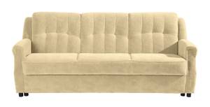 Moldau Sofa 3-Sitzer mit Bettfunktion Beige - Textil - Holz teilmassiv - 207 x 89 x 83 cm