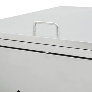 Mülltonnenbox 3000237 Silber - Metall - 78 x 115 x 276 cm