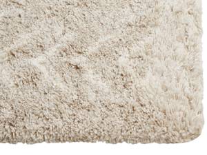 Tapis à poil long KAPAN Beige - Blanc - Textile - 150 x 80 x 150 cm