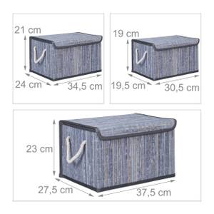 Lot de 5 corbeilles de rangement 28 x 23 cm