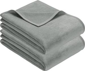 Wohndecke 2er-Pack 160730 Silber - 100 x 150 cm