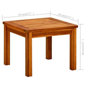 Table basse Marron - Bois massif - Bois/Imitation - 45 x 36 x 45 cm