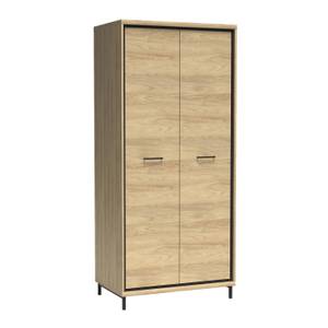 Kleiderschrank MEDIOLANE Braun - Holzwerkstoff - 93 x 207 x 59 cm