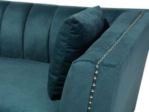 3-Sitzer Sofa GAULA Blau - Petrol - Silber