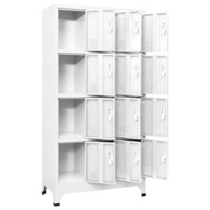 Schließfachschrank 3017472-4 Grau - Metall - 90 x 180 x 45 cm