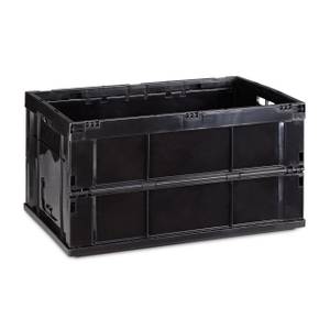 Klappbox stabil Schwarz - Kunststoff - 59 x 32 x 40 cm