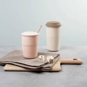 Mug isotherme Cup & Go Rose foncé