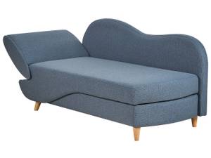 Chaiselongue MERI Blau - Dunkelblau - Eiche Hell - Armlehne davorstehend rechts - Ecke davorstehend links