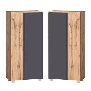 Badmöbel Set VASTO-GREY (4-tlg.) Braun - Holzwerkstoff - 105 x 200 x 47 cm