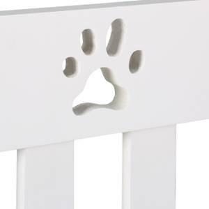 Barrière de sécurité pliable pour chien Blanc