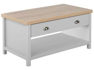 Couchtisch CLIO Braun - Grau - Silber - Holzwerkstoff - 99 x 51 x 55 cm