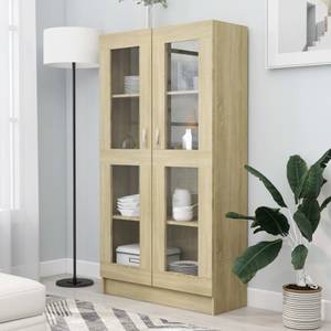 Vitrinenschrank 3005130-2 Eiche Sonoma Dekor - Höhe: 150 cm