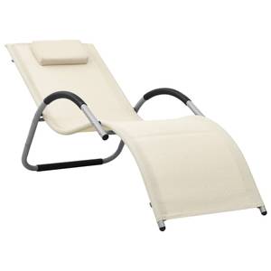 Chaise longue (lot de 2) 3008892-2 Blanc crème - Nombre de pièces dans le lot : 2