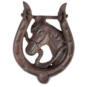 Heurtoir de porte fer à cheval Métal - 12 x 16 x 3 cm