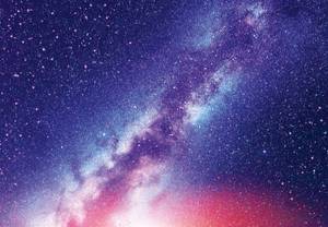 Fototapete Universum Galaxy 366 x 254cm Blau - Papier - 366 x 254 x 366 cm
