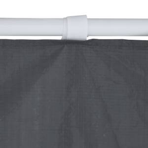 Paroi latérale tonnelle lot de 2 en gris Gris - Blanc - Matière plastique - 300 x 200 x 1 cm