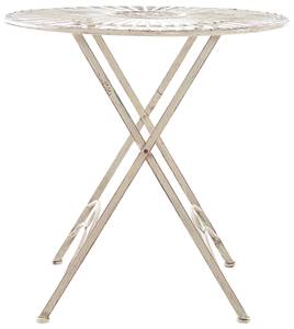 Table de jardin Tegal Blanc crème