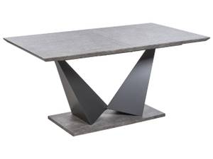 Table de salle à manger ALCANTRA Noir - Gris - Bois manufacturé - 90 x 73 x 160 cm