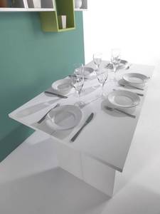 Ausziehbarer Tisch Lavanda Weiß - Holzwerkstoff - 35 x 75 x 120 cm