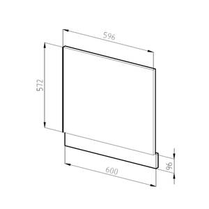 Frontblende R-Line 39537 Anthrazit - Sonoma Eiche Trüffel Dekor