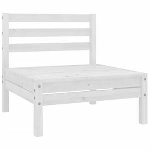 Mobilier de jardin Blanc - Bois massif - Bois/Imitation - 64 x 29 x 64 cm