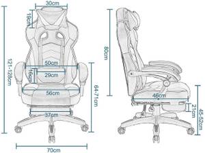 Gaming Stuhl Ricco Schwarz - Grau