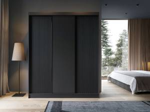 Kleiderschrank Nero Basic Schwarz - Breite: 120 cm - 3 Türen