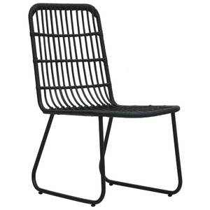 Gartenstühle 2er Set D8115 Schwarz - Rattan - 90 x 54 x 54 cm