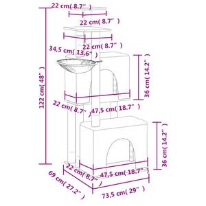 Arbre à chat 3017218 Crème
