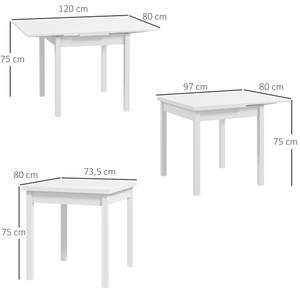 Klapptisch 835-915V00WT Weiß