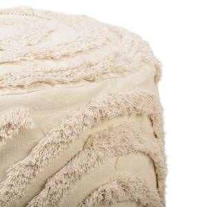 Hocker IZMIR Beige - Textil - 40 x 42 x 40 cm