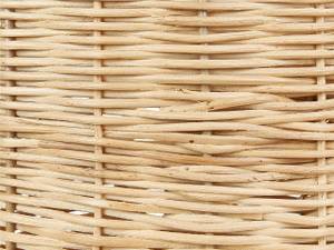 Korb HORMUZ Blau - Braun - Rattan - 24 x 36 x 24 cm