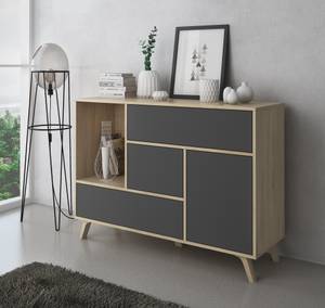 Sideboard WIND  Puccini Anthrazitgrau Beige