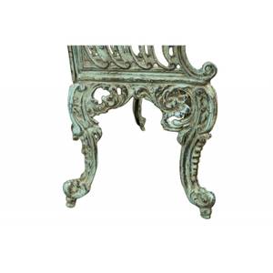 Banc de Jardin Art Nouveau Vert - Métal - 48 x 89 x 112 cm