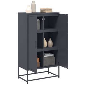 Highboard DE7838 Grau - Metall - 39 x 124 x 69 cm