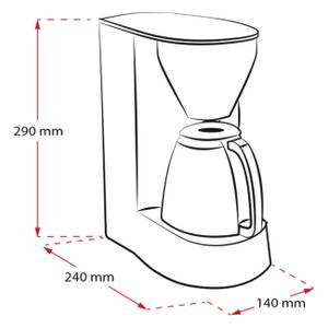 Single 5 M 720 BK SST Kaffeemaschine Schwarz - Metall - 18 x 31 x 23 cm