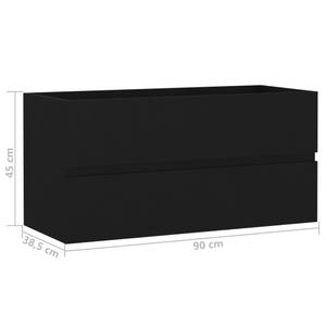 Badezimmerschrank 3037858 Schwarz - Breite: 90 cm