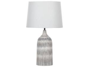 Lampe de table GEORGINA Blanc crème - Gris - Blanc