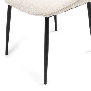 Mr. Beekman Dining Chair Bouclé Weiß - Textil - 50 x 91 x 64 cm